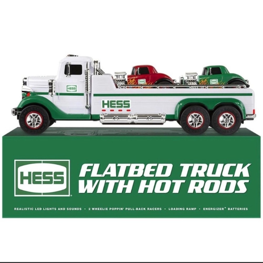 NEW HESS 2022 Limited Edition Flatbed Truck With Hot Rods COLLECTORS